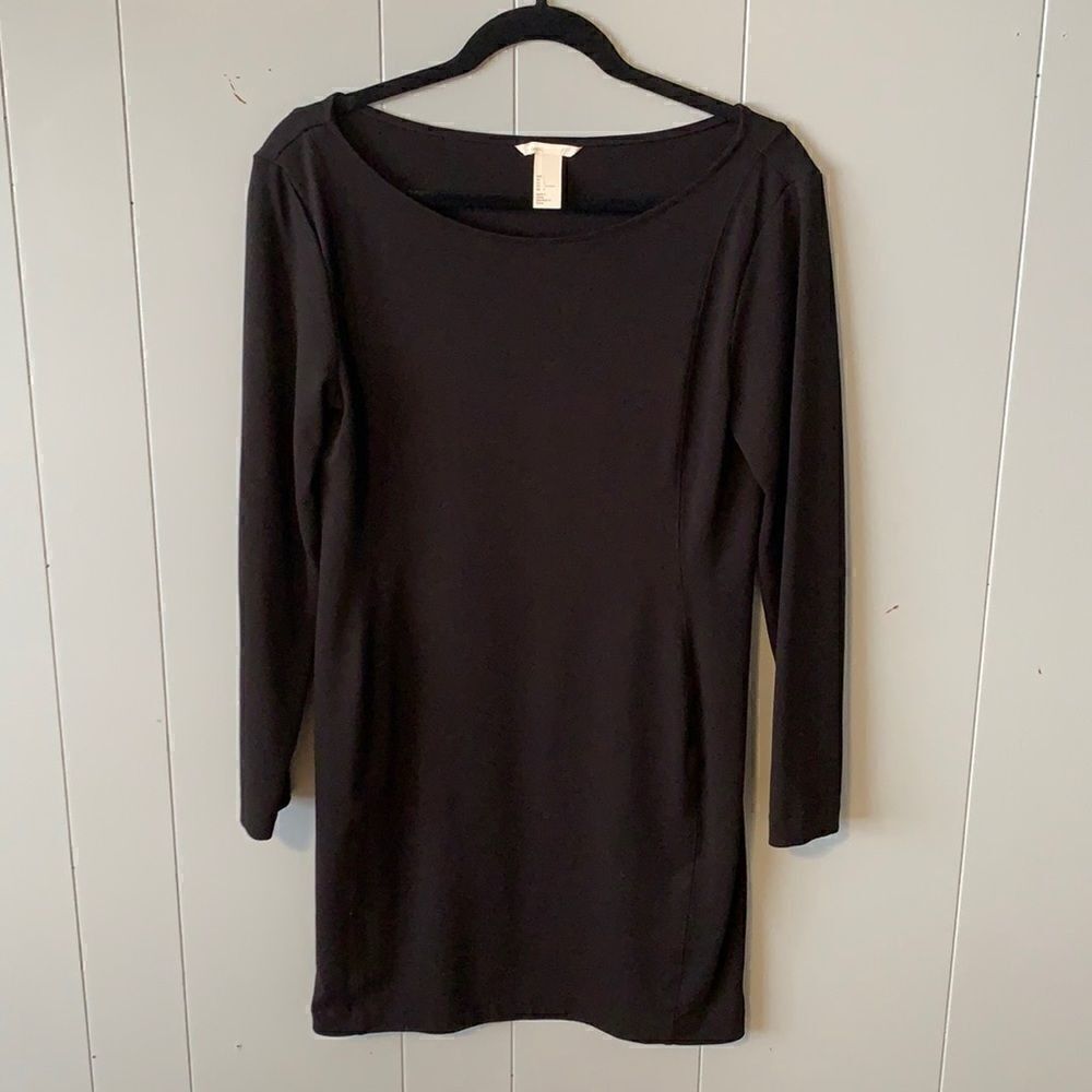 H&M Black Long Sleeve Dress Size Large